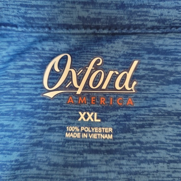 Oxford mens  blue polo, Sky Blue, FJ, Golf Shirt, Size XXL - Picture 7 of 8